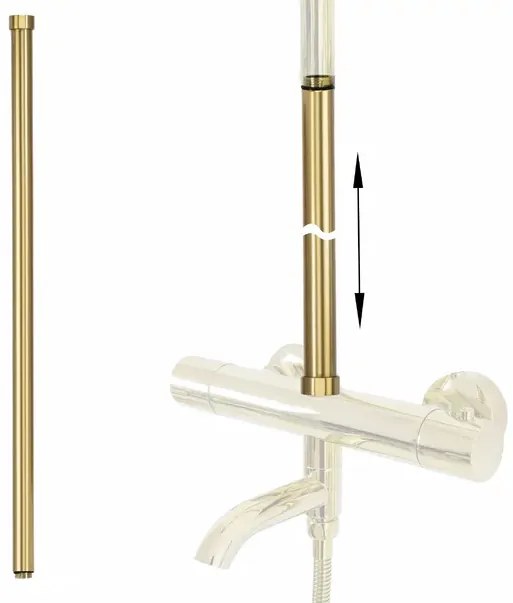 Prelungire coloana dus auriu periat Rea 60 cm