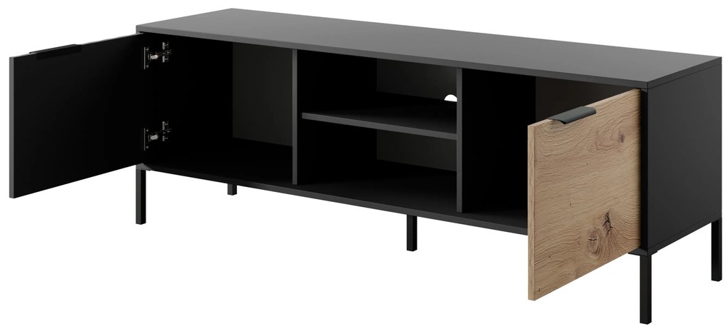 Dulap RTV negru cu specificatii dub artisan RAVE 153 2D