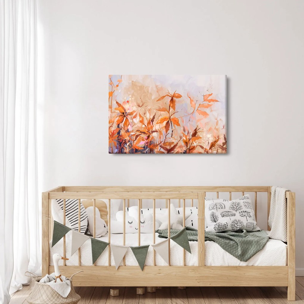 Tablou - Flori pictate (90x60 cm)