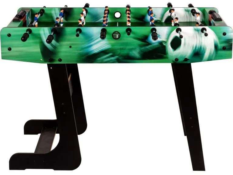 Masă de fotbal Belfast, 121 x 101 x 79 cm, pliabilă, cu imprimeu