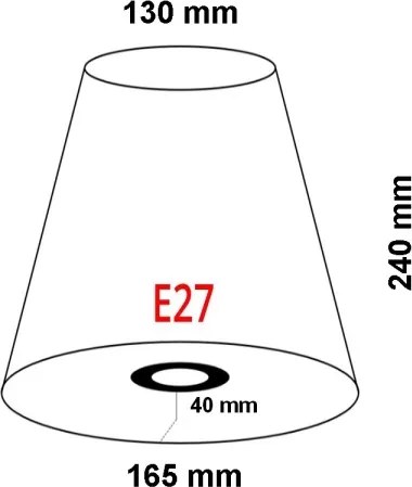 Abajur FARO 2P0311 REM E27 d. 165 mm bej