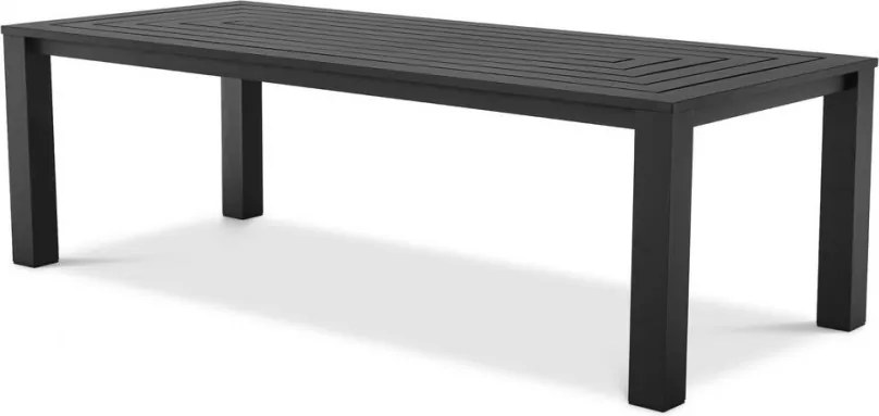 Masa design LUX din aluminiu Vistamar negru, 240x105cm 115001 HZ