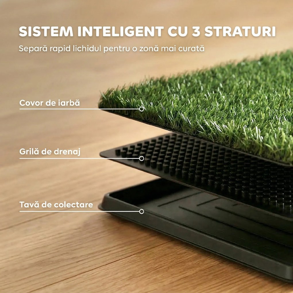 PawHut toaletă pentru câini sintetică | Aosom Romania