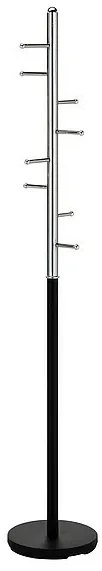 Cuier Ferro negru/crom H173 cm