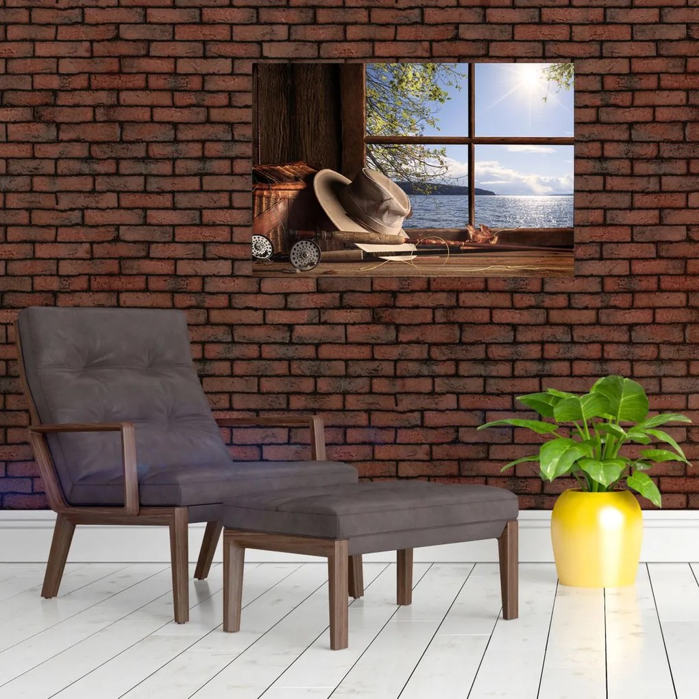 Tablou - Echipament de pescuit (90x60 cm)