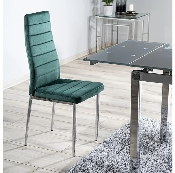 Scaun de sufragerie Harold (Gri + Aluminiu). 1050213