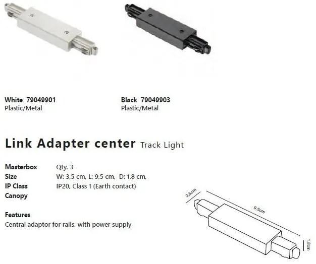 Sina monofazata alba Nordlux Link 1,8m