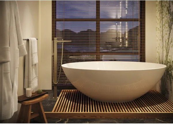 Baterie cada de pardoseala, Hansgrohe Metropol, fara ventil, bronz periat, 32532140