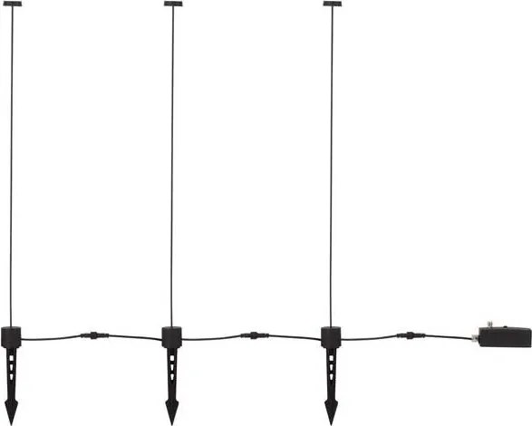 Set de 3 corpuri iluminat exterior decorativ cu tarus KASP H-90cm