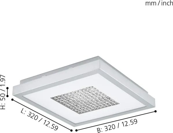 Eglo 98369 - Plafonieră LED dimabilă PESCATE LED/24W/230V
