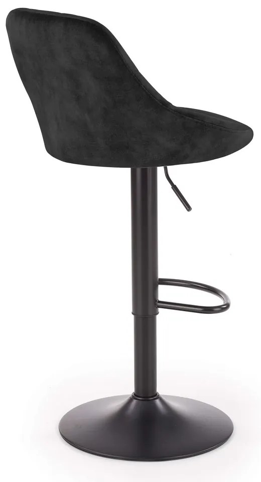 Scaun de bar Archer, negru