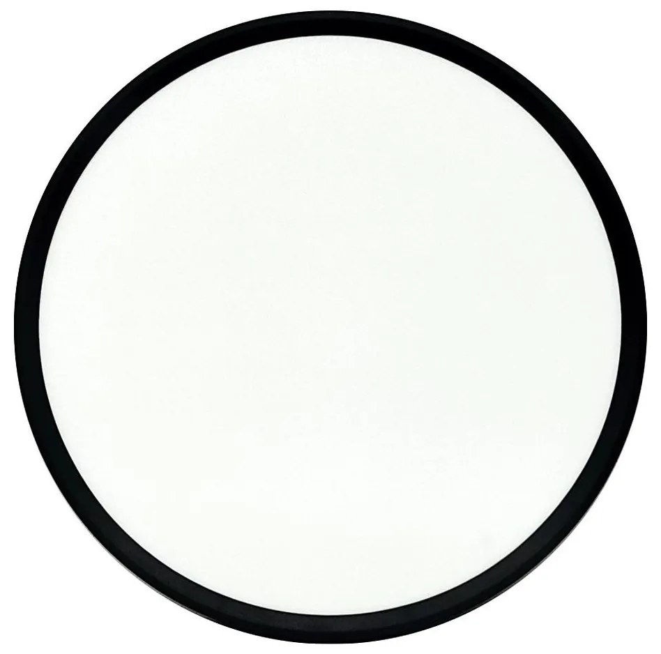 Plafonieră LED 32 W, 230 V, 3000/4000/6500 K, Ø 40 cm, neagră