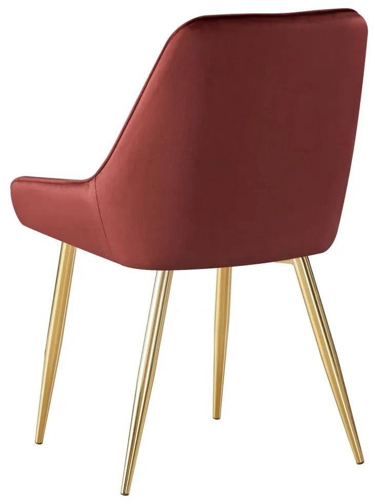 Scaun sufragerie Soddy (bordo + auriu) . 1116451