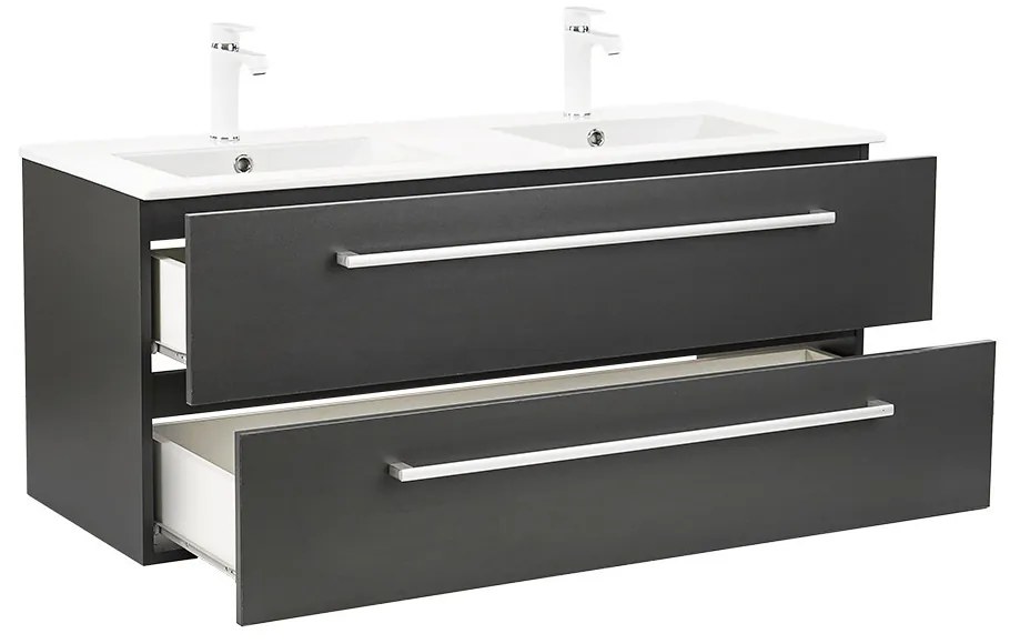 Dulap inferior Vario Clam 120 cu lavoar antracit-antracit