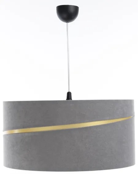 Lustră pe cablu SWING 1xE27/60W/230V gri/auriu