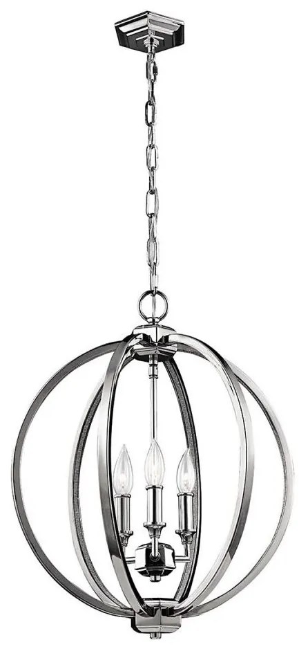 Lustră pe lanț Feiss FE-CORINNE-3P-M CORINNE 3xE14/60W/230V