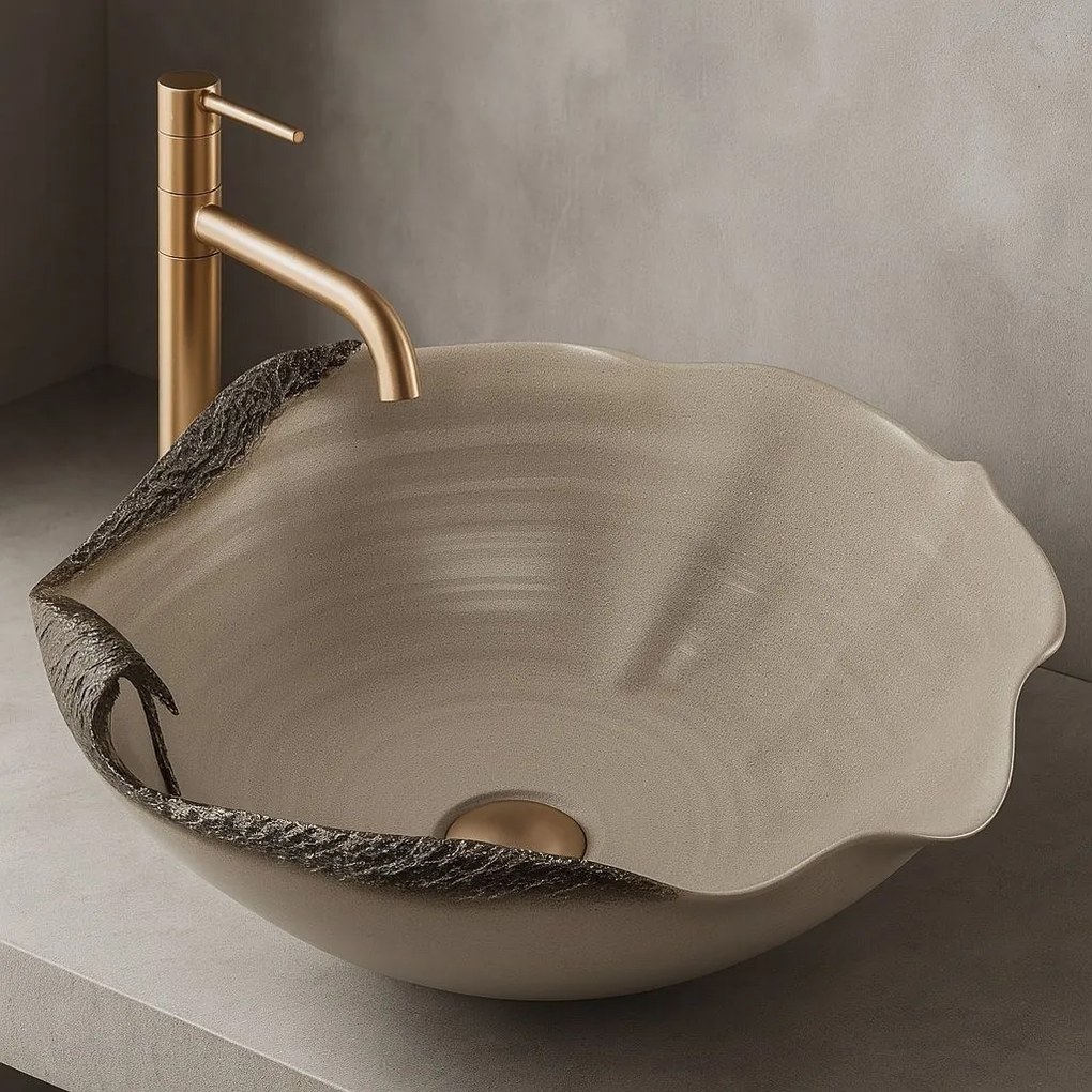 Lavoar ceramic pentru blat REA HM-22 Handmade ART