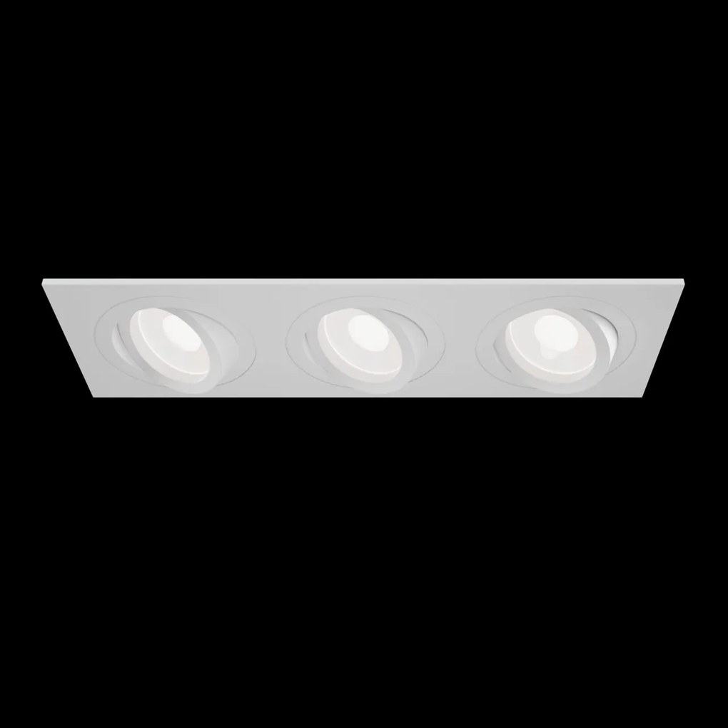 Corp incastrabil cu 3 spoturi directionabile Atom alb MY-DL024-2-03W