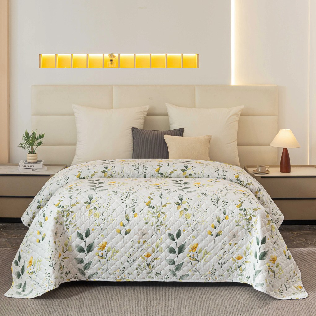 Cuvertura de pat CITRUS GARDEN, alb Dimensiune: 220 x 240 cm