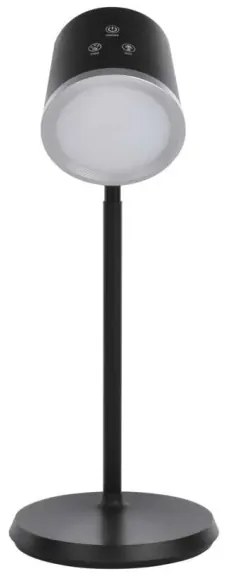 Lampă LED reîncărcabilă dimabilă de masă 4 în 1 LED/6W/3,7V 3000K/4000K/6500K negru