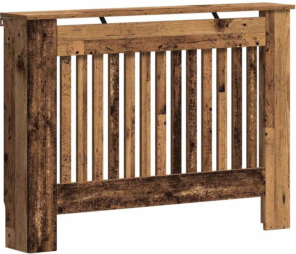vidaXL Capac pentru radiator Lemn Vechi 112 x 19 x 81,5 cm