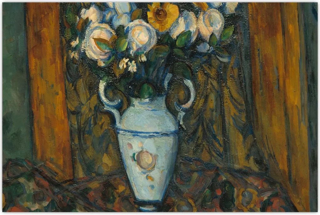 Tablou - Paul Cézanne, Vase of Flowers, reproducere (90x60 cm)