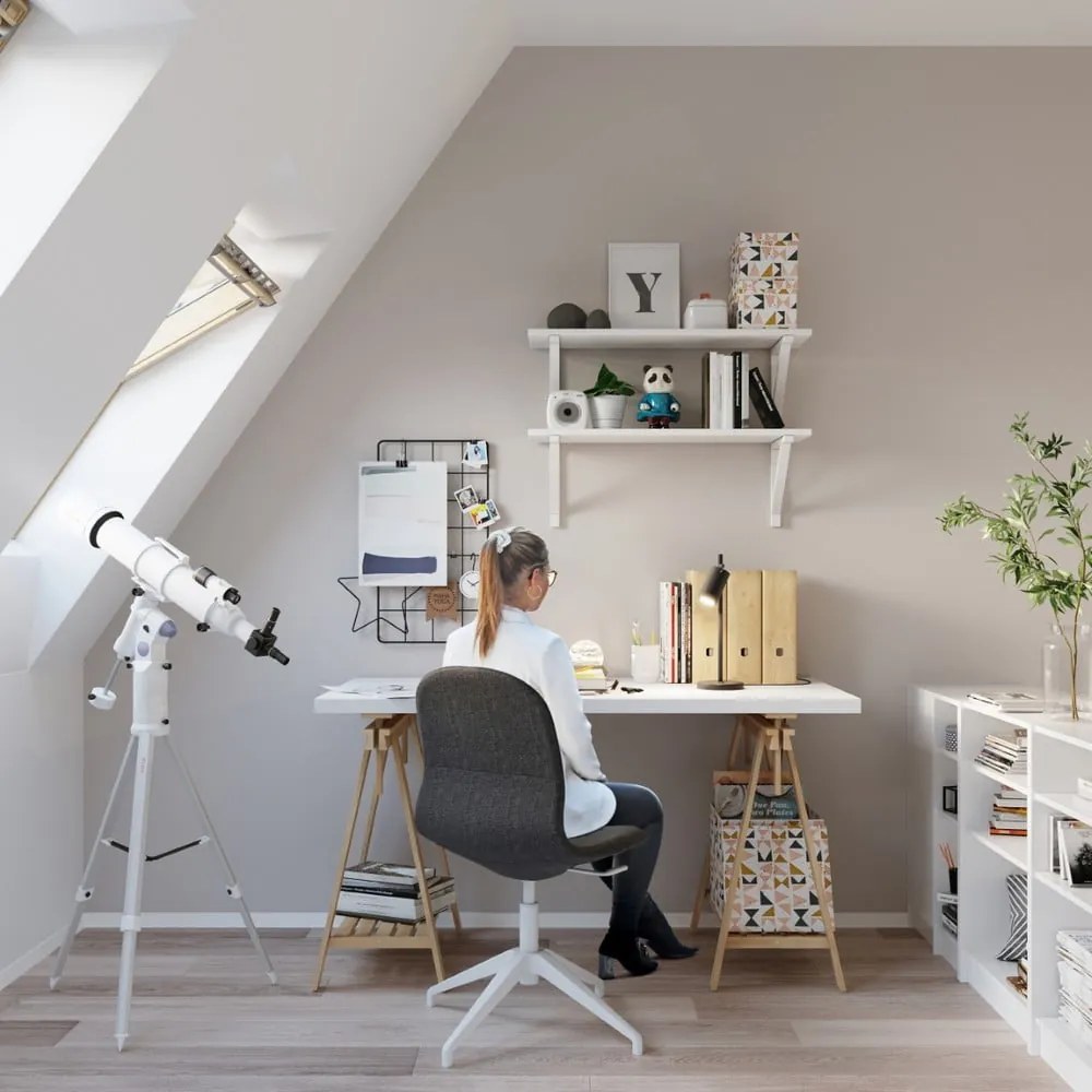 Veioză neagră din metal (înălțime 43 cm) Etna – Sollux