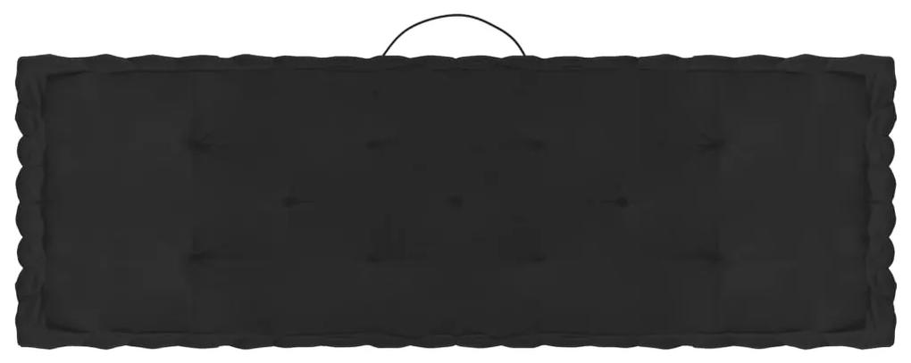 Perne de podea pentru paleti, 7 buc., negru, bumbac 7, Negru