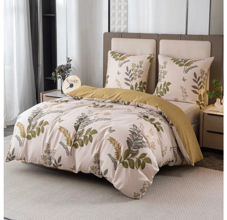 Lenjerie de pat din microfibra ORVILA bej Dimensiune lenjerie de pat: 2 buc 70 x 90 cm | 200 x 220 cm