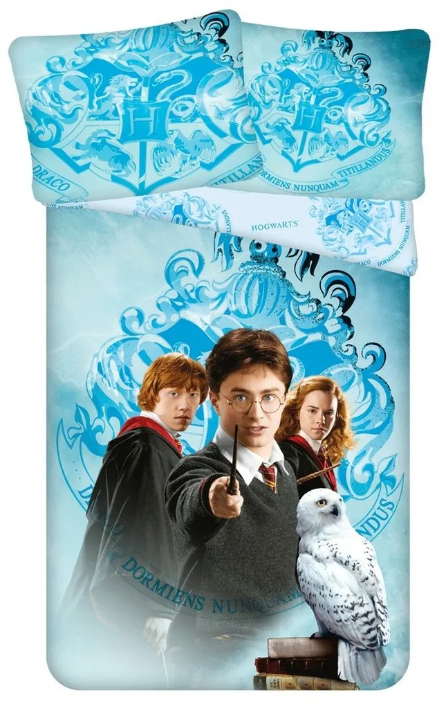 Lenjerie de pat din micropluș Jerry Fabrics Harry Potter HP217, 140 x 200 cm, 70 x 90 cm