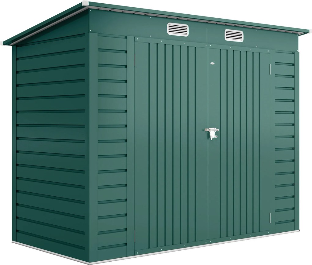Outsunny Sopron Gradina 8×4 ft – Otel Galvanizat pentru Depozitare | Aosom Romania