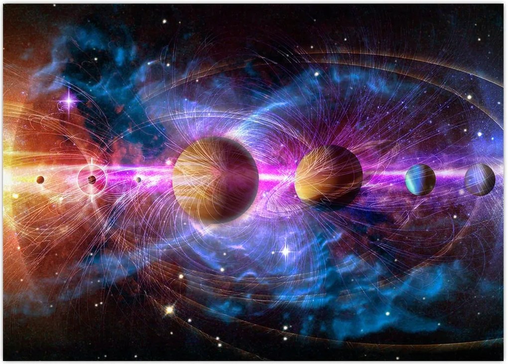 Tablou - Sistemul solar (70x50 cm)