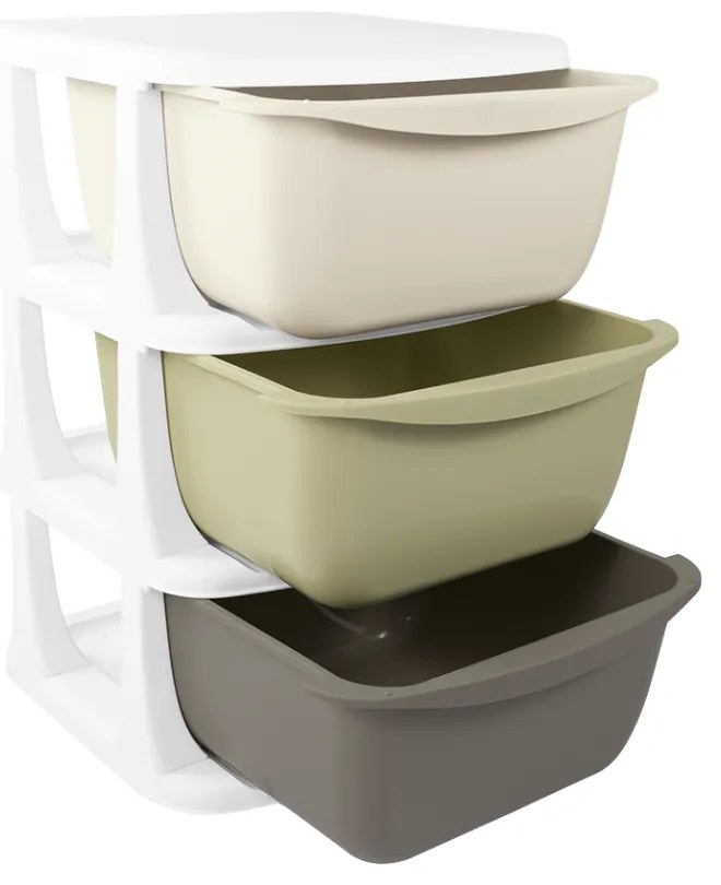 ANSAMBLU DEPOZITARE CU 3 SERTARE - DOLU NUVE (D7130)