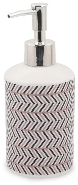 Set de accesorii de baie negru-alb din polirășină Lidya – Mioli Decor