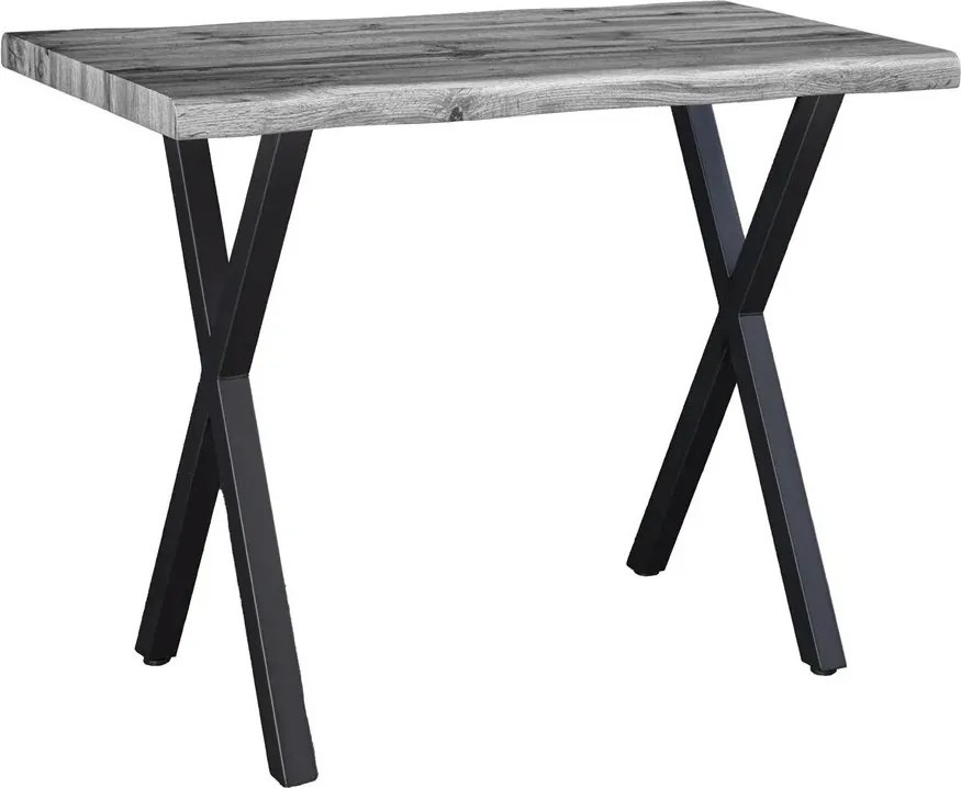 Masa de bar design industrial WILD 120cm, gri