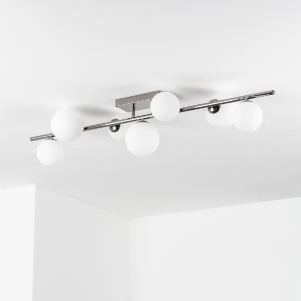 Brilagi - Lustră LED aplicată MILLA 7xG9/3W/230V negru crom/alb
