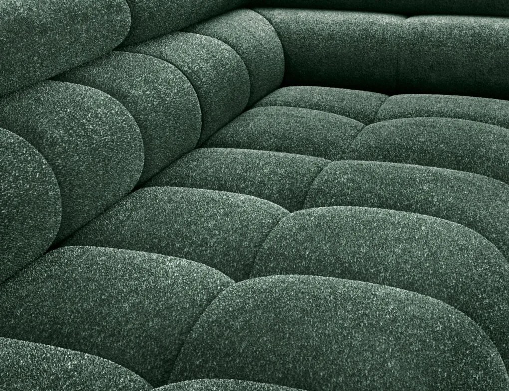 Coltar extensibil dreapta 5 locuri ELTAP, RT-35AMO, Ferucce, 276x200x93 cm, lemn/poliester, verde inchis