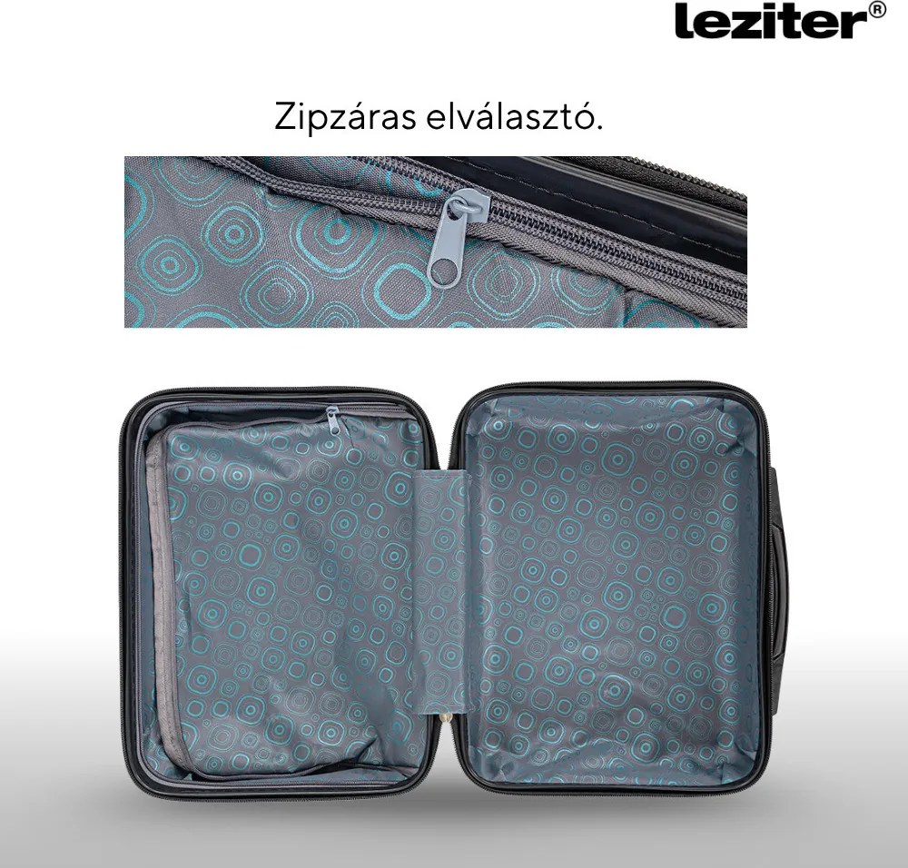 TraveLux Urban valiză mică de mână cu capac dur 28x36x16 cm negru