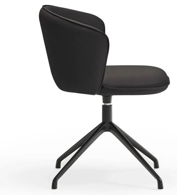 Set de scaune de sufragerie negru 2 buc. tapițat Add – Teulat