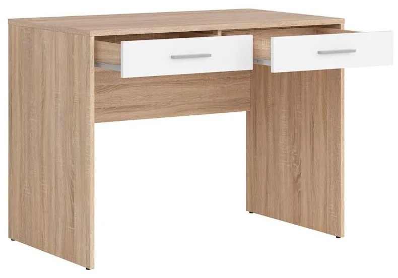 Masă de scris Nepo Plus 2 (stejar sonoma + alb) . 1098269