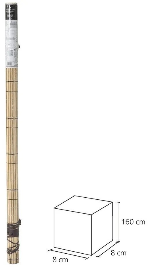 Jaluzele din bambus maro deschis 160x180 cm Natural Life - Casa Selección