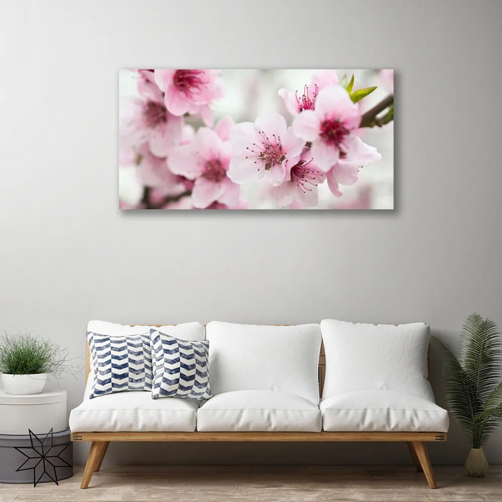 Tablou pe panza canvas Flori roz Floral