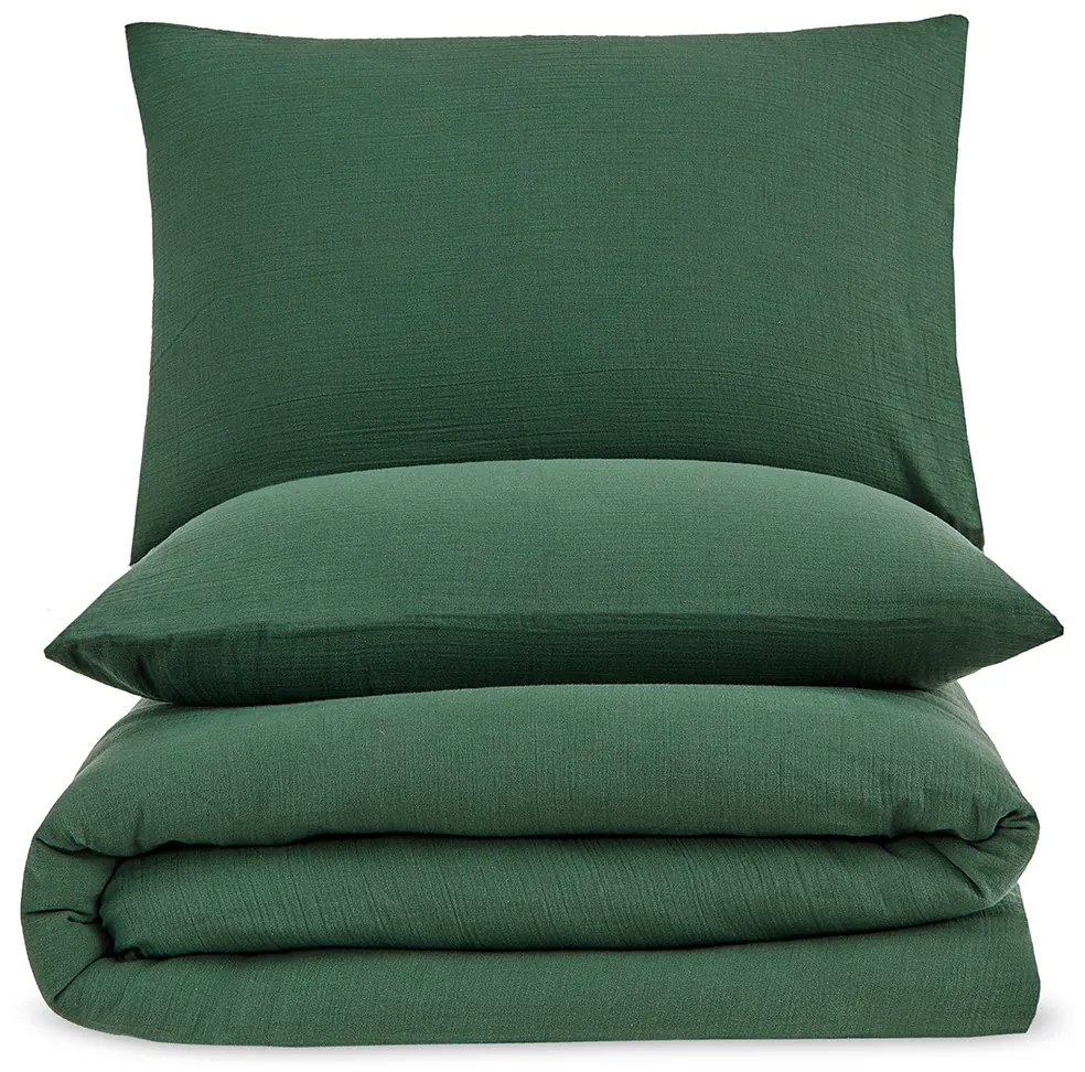 Lenjerie de pat din muselină 4Home Moss, 220 x 200 cm, 2 buc. 70 x 90 cm