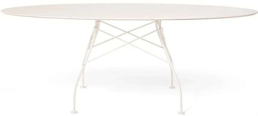Masă de grădină GLOSSY OVAL, mai multe variante - Kartell Culoare: alb/alb