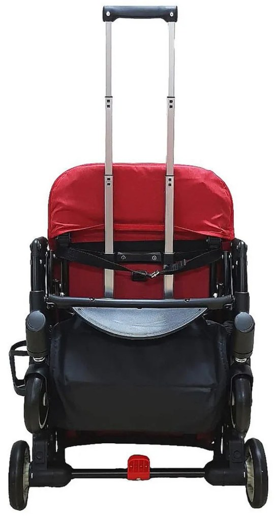 Carucior nou nascuti 2 in 1 BABY CARE™ PRO A8, Transformabil in troller, Spatar reglabil in 3 trepte, Roti cu rulment, Frana picior,Pliabil ,Rosu