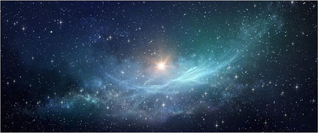 Tablou - Stele și nebuloase (120x50 cm)