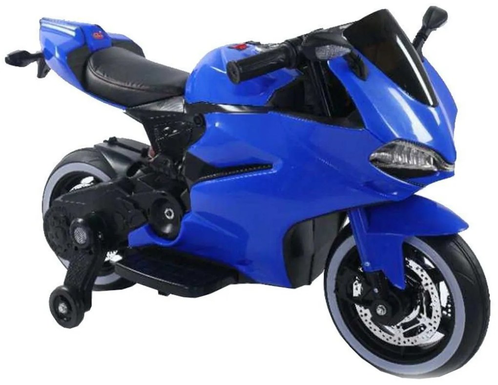 Motocicleta Electrica cu Acumulator Pentru Copii NOVOKIDS™ Napoleon Premium Motor, 3-7 ani, max 30 kg, Cu Sunete si Lumini LED, sa din piele,