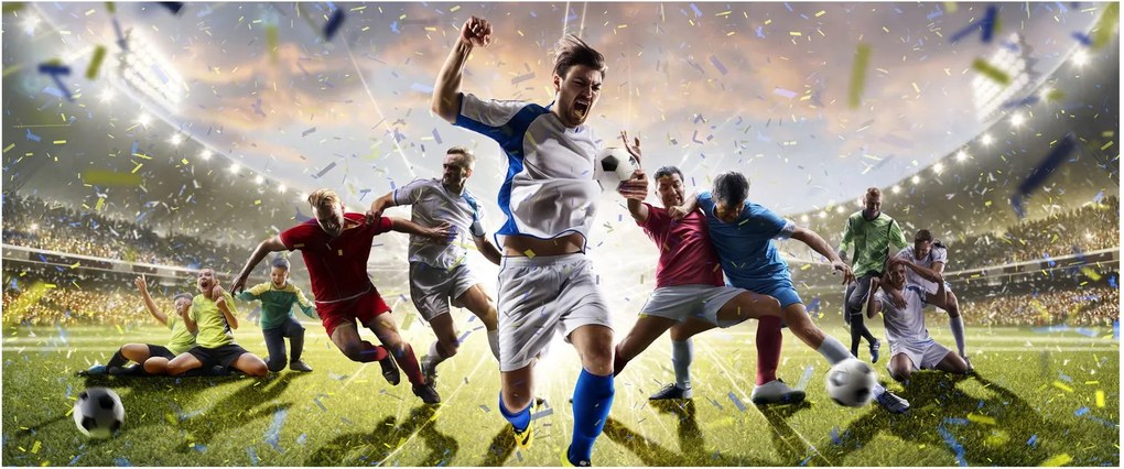 Tablou - Fotbal (120x50 cm)