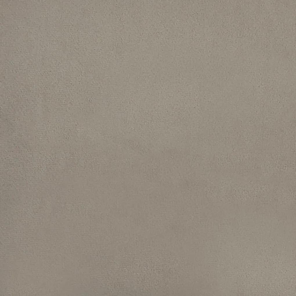 Taburet, gri deschis, 45x29,5x39 cm, catifea light grey and light wood
