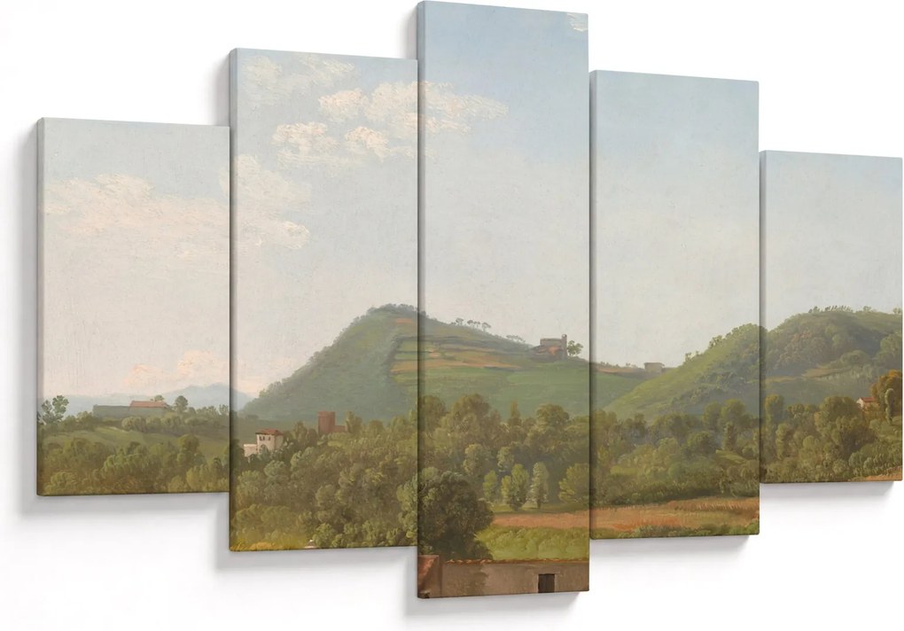 Tablou - Simon Denis,  View Near Naples, reproducere (150x105 cm)
